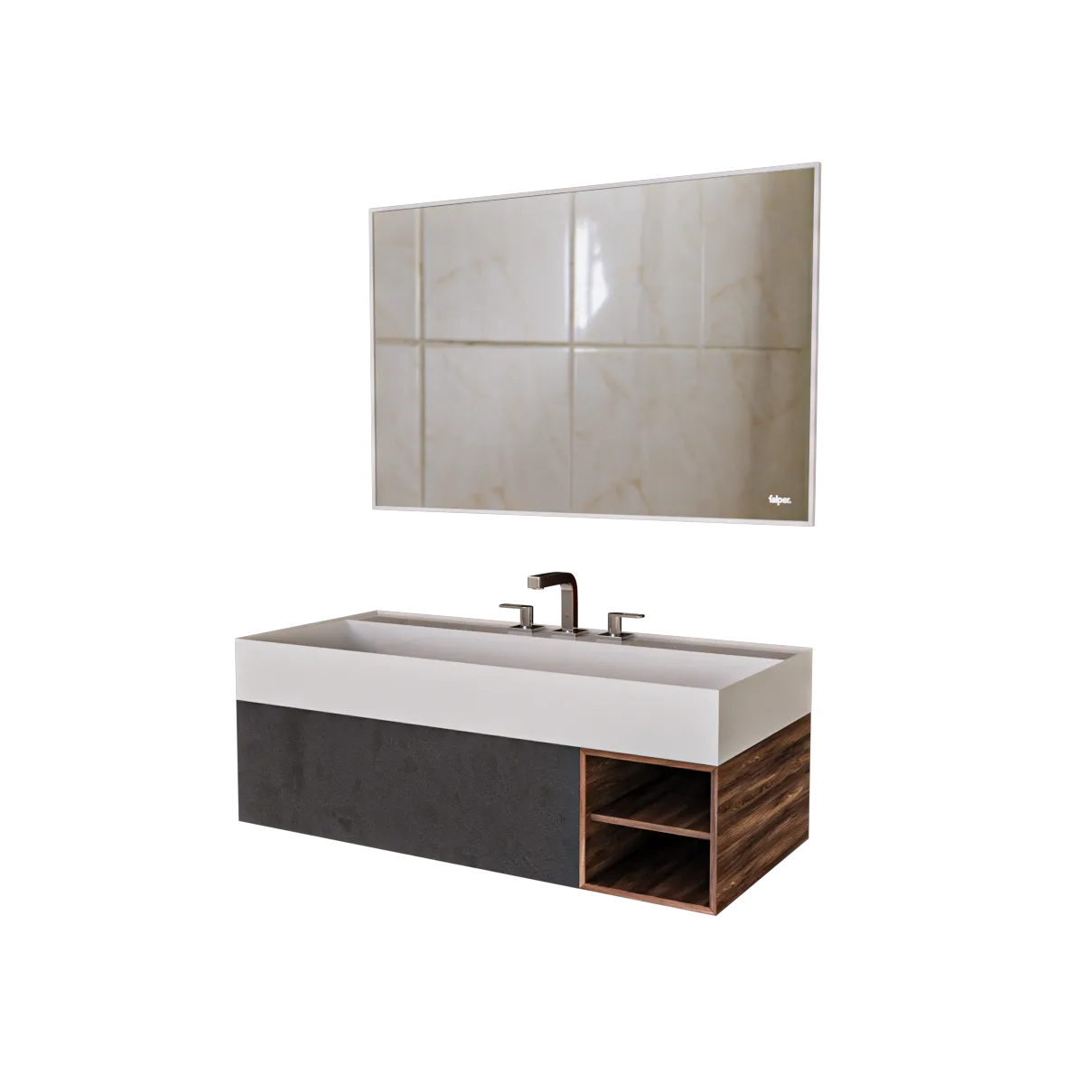 bathroom – Bathroom set Falper Quattro Zero 3ds Max