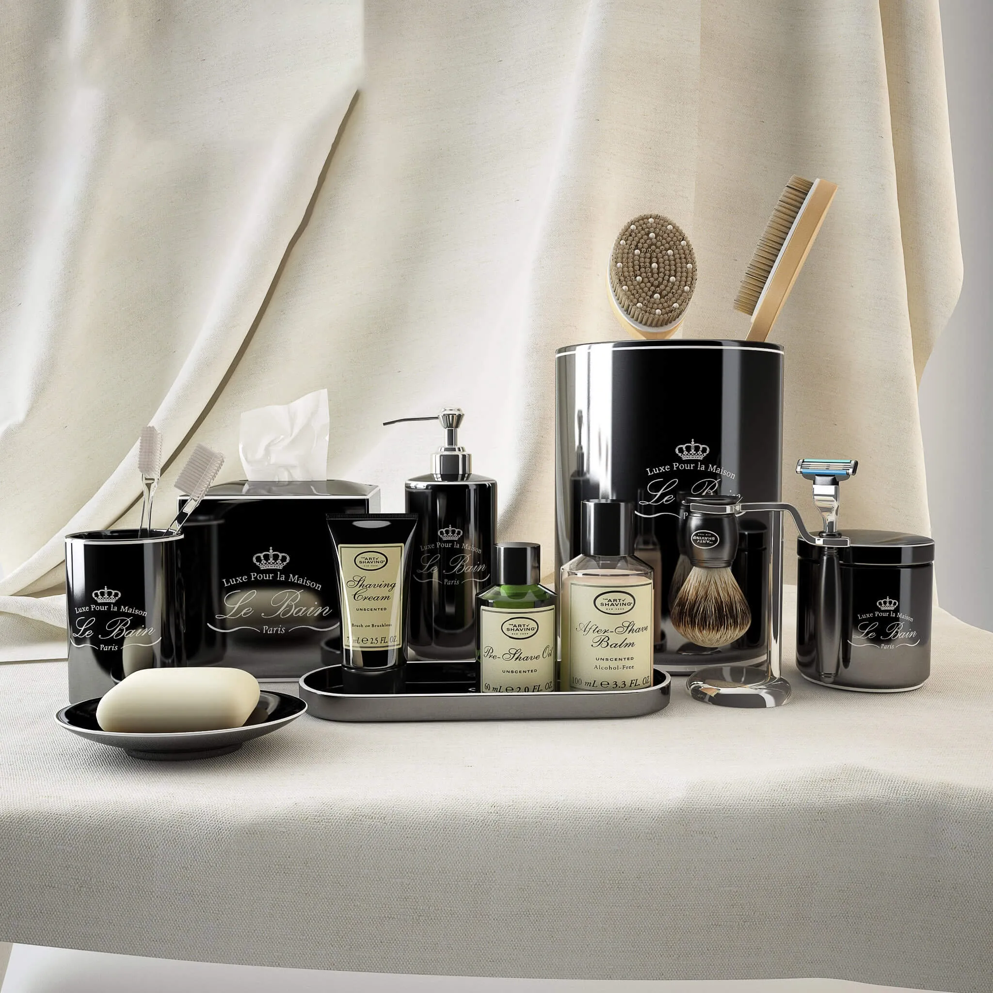 bathroom – Bathroom set Restoration products. 3ds Max