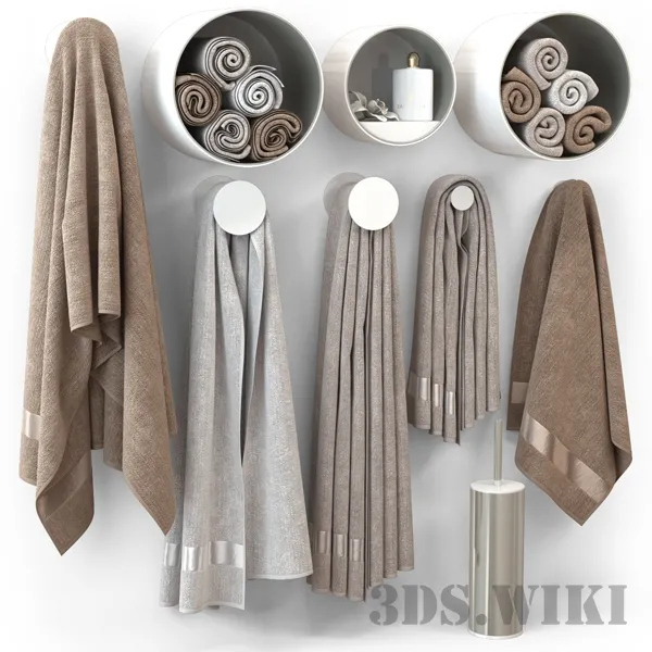 bathroom – Bathroom Towel Set 3ds Max