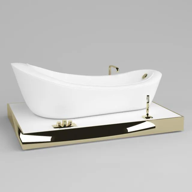 bathroom – Bathtub Villeroy 80 3ds Max