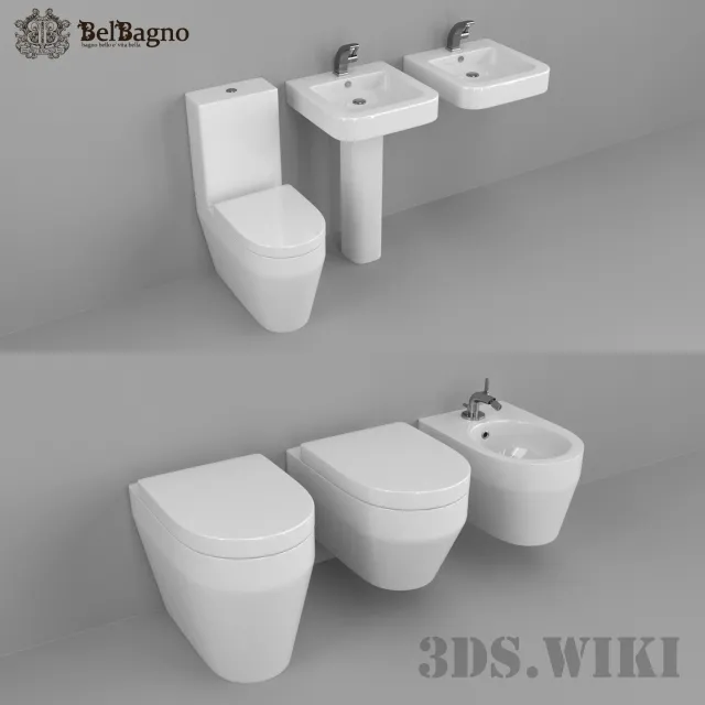 bathroom – BelBagno Genius Set 3ds Max