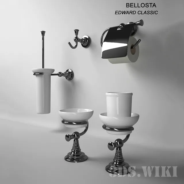 bathroom – Bellosta Edward bathroom accessories 3ds Max