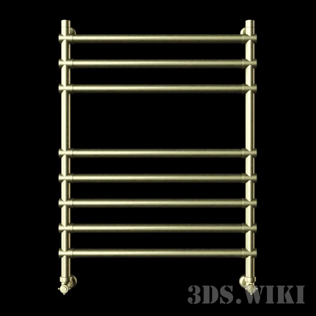bathroom – Bronze heated towel rail 3ds Max
