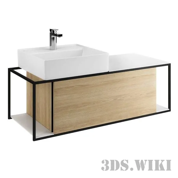 bathroom – Burgbad Junit Washbasin Unit 3ds Max