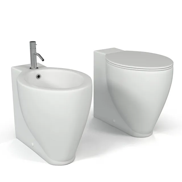 bathroom – Catalano Zero  Pius 58 floor flows 3ds Max