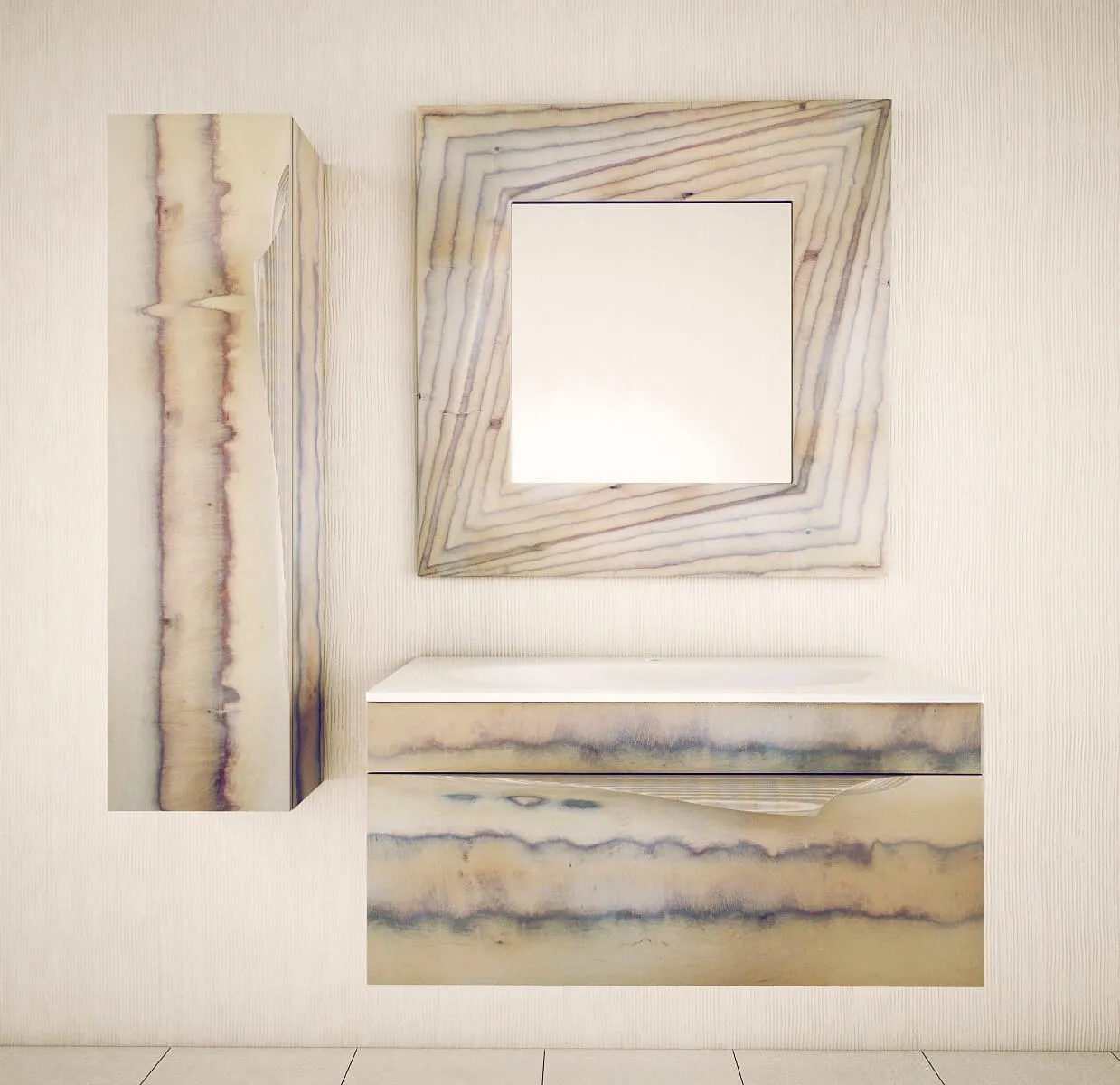 bathroom – Clarberg Papyrus wood 100 3ds Max