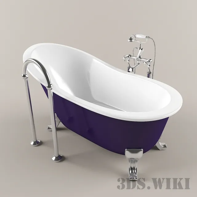 bathroom – Classic bath 3ds Max