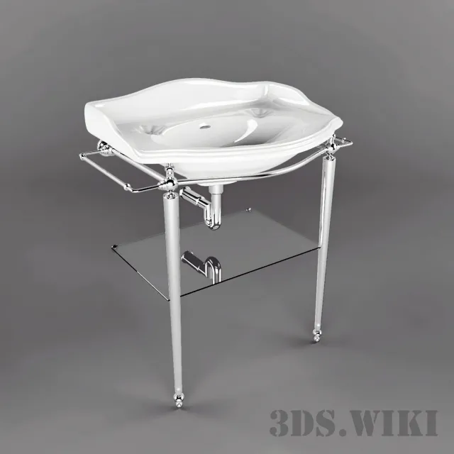bathroom – Classic washbasin 3ds Max