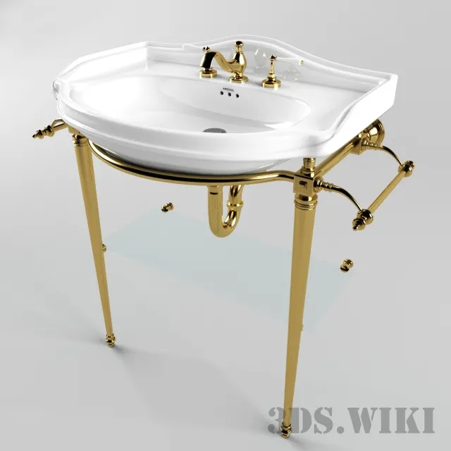 bathroom – Classic washbasin Imperial 3ds Max
