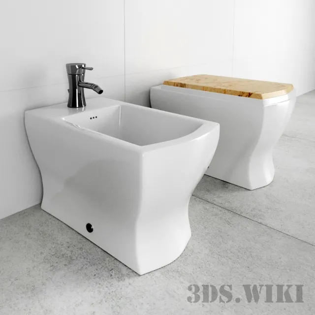 bathroom – Combined Toilet and Bidet 3ds Max