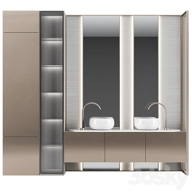 Bathroom console №16 3DS Max Model
