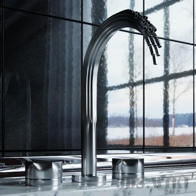 bathroom – Contemporary style faucet 3ds Max