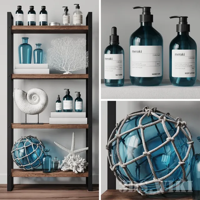 bathroom – Cosmetic set Meraki 3ds Max