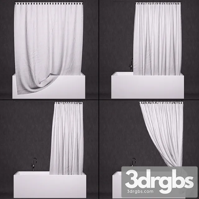 Bathroom Curtains Faucet 3dsmax Download