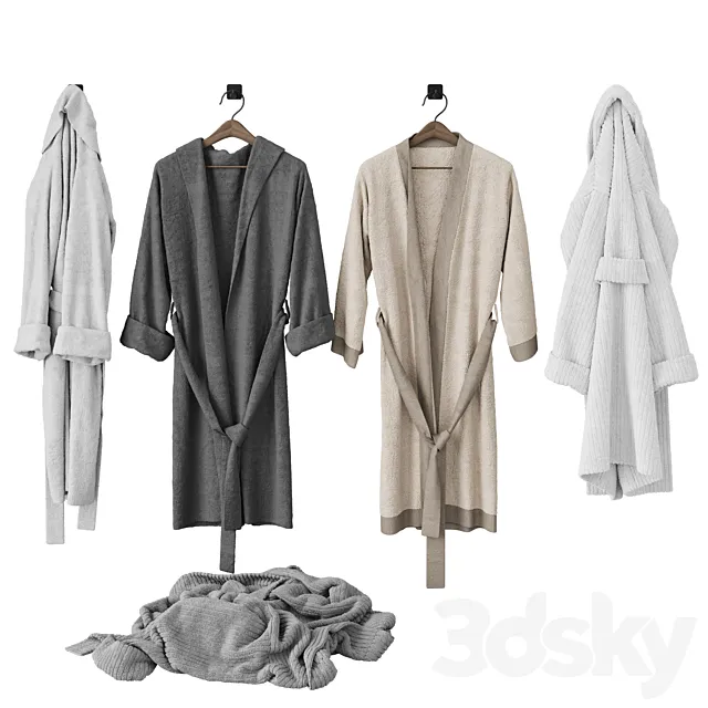 Bathroom decor \ Bathrobe 3ds Max