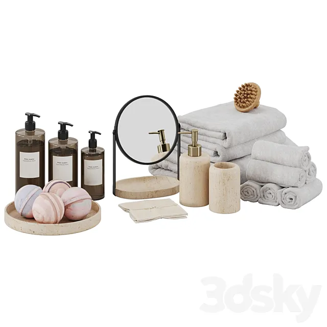 Bathroom decor Zara 3ds Max