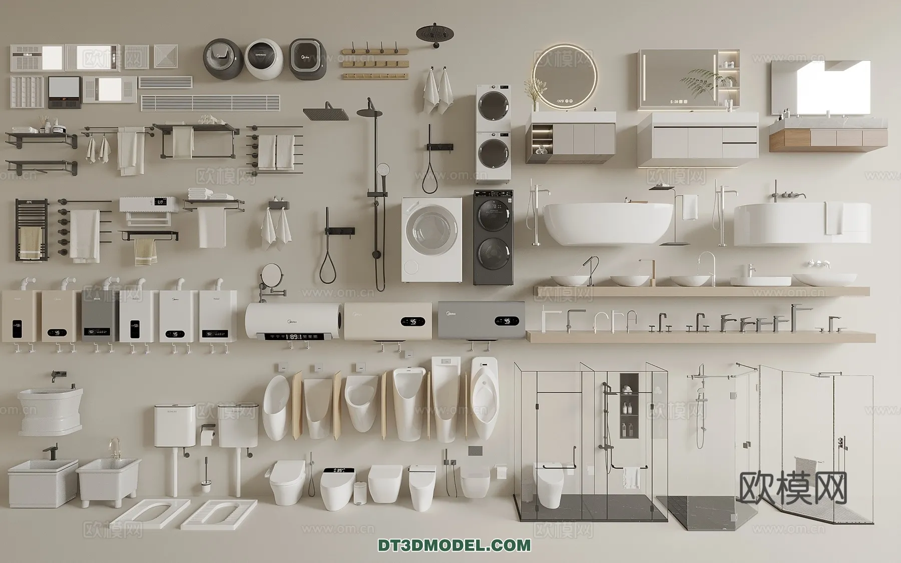 Bathroom Decoration 3D Models For Free Download – 3dsky – 042 – VRAY Render