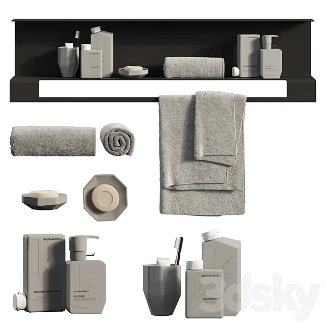 Bathroom Decorative Set 3ds Max