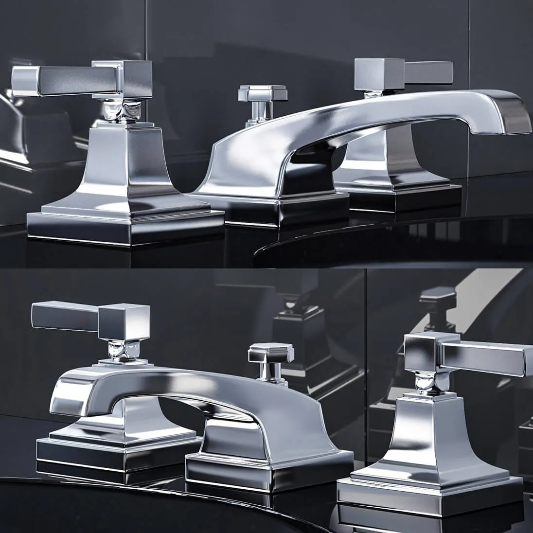 bathroom – Dillon  8in Widespread faucet 3ds Max