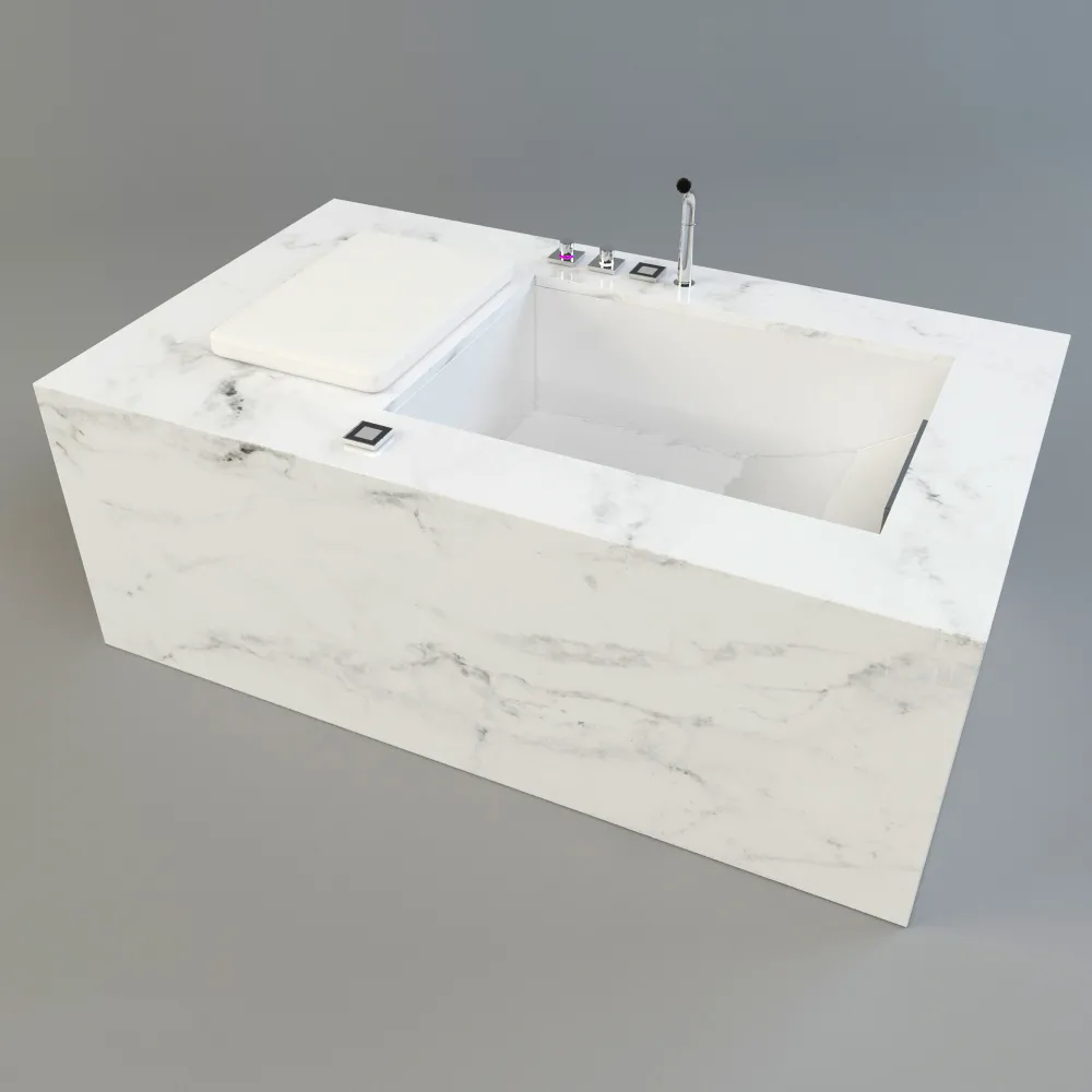 bathroom – Dornbracht bathtub 02 3ds Max