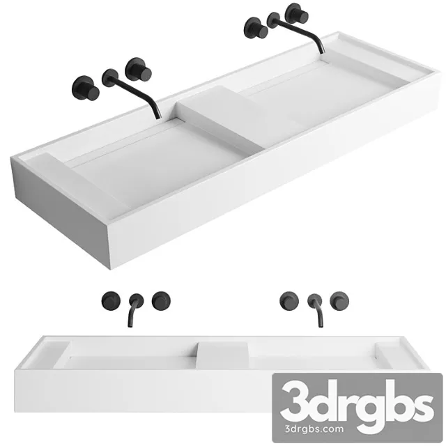 Bathroom double sink miraggio