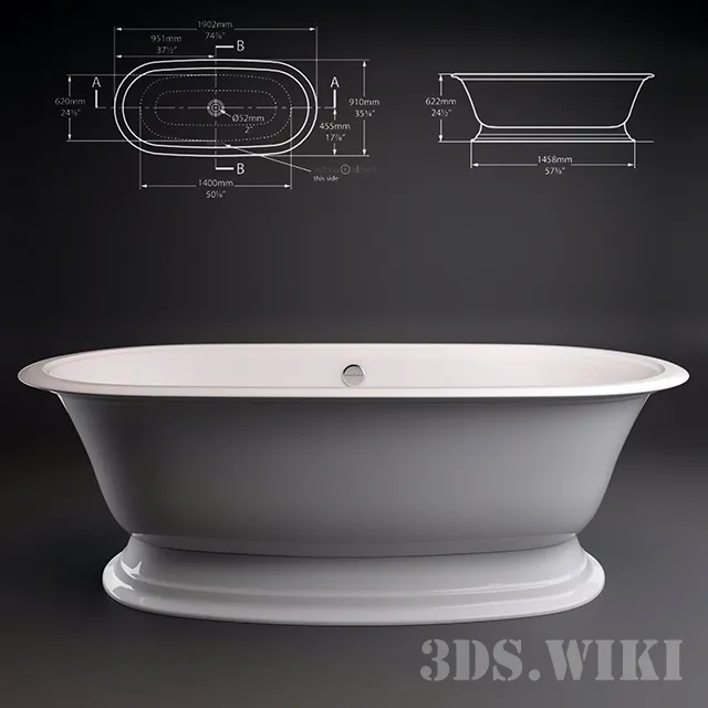bathroom – Elwick Bath Victoria + Albert Baths 3ds Max