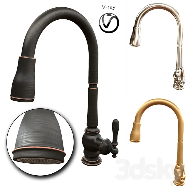 Bathroom faucet 3ds Max