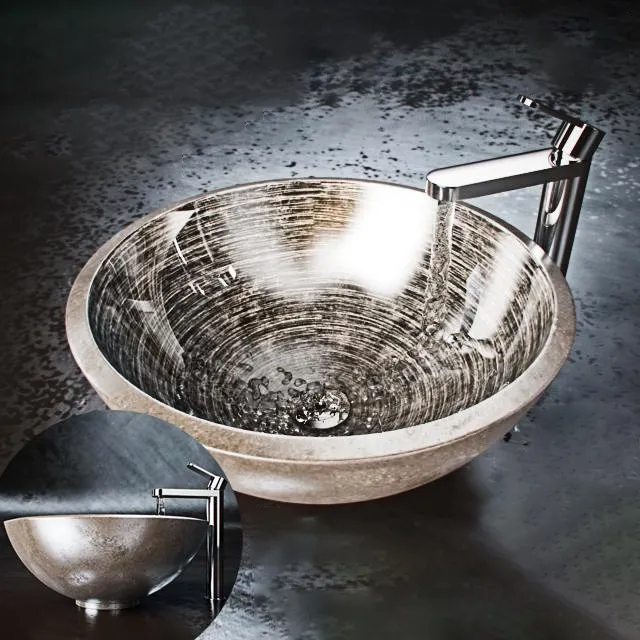 bathroom – Faucet and sink 6 3ds Max