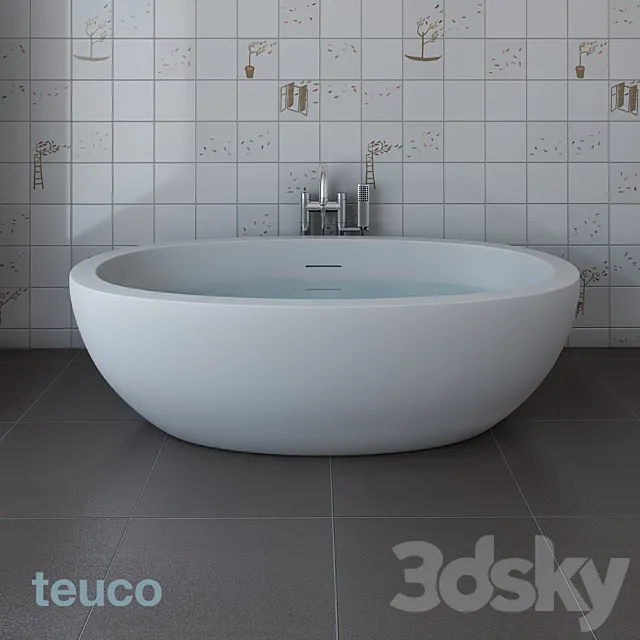 Bathroom faucet and Teuco FEEL Teuco Leaf RL19 3DSMax File