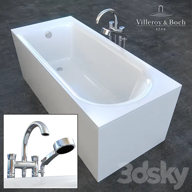Bathroom faucet Pavia La Fleur. Villeroy & Boch 3DSMax File
