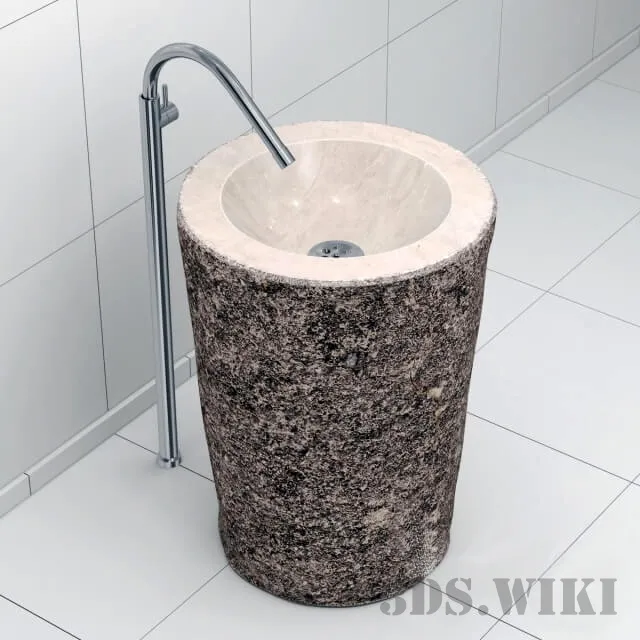 bathroom – Floor-standing sink 3ds Max