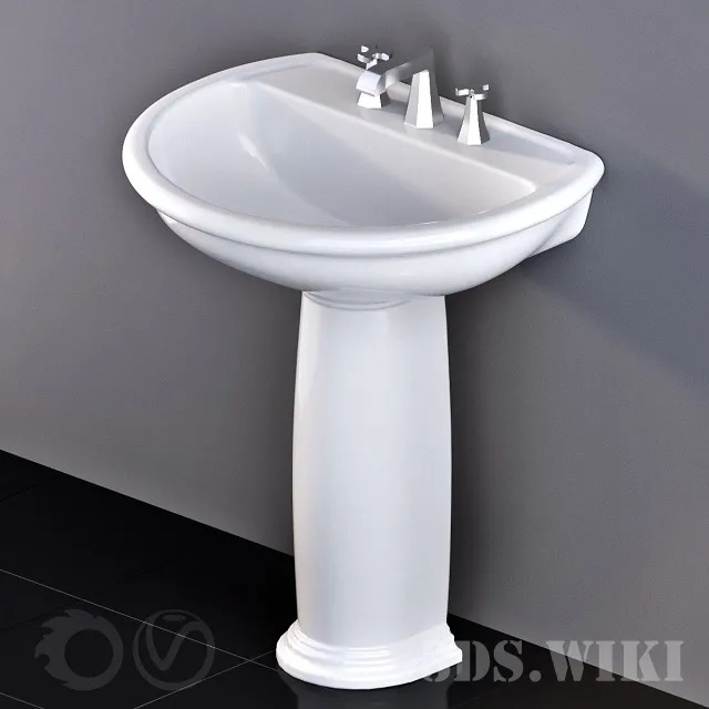 bathroom – Floor standing washbasin Fidia from Flaminia 3ds Max