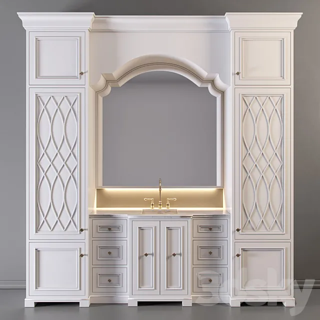 Bathroom Furniture 01 3ds Max