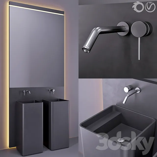 bathroom furniture 02 3ds Max