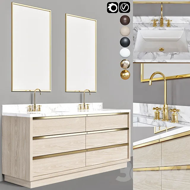 bathroom furniture 11 3DS Max Model