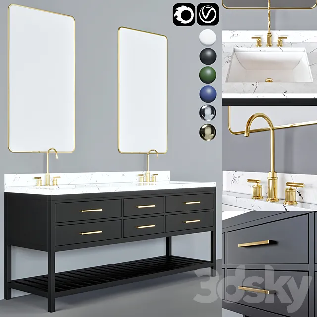 bathroom furniture 13 3DSMax File