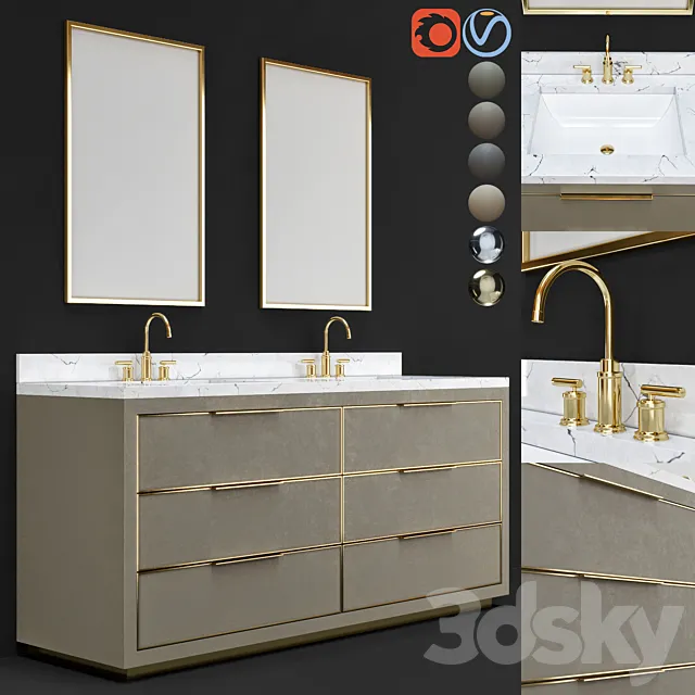 bathroom furniture 15 3DS Max Model