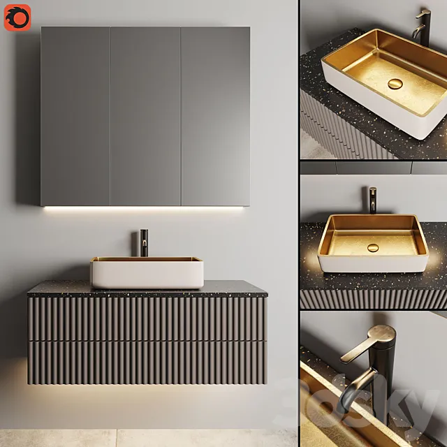 Bathroom furniture 2 3ds Max