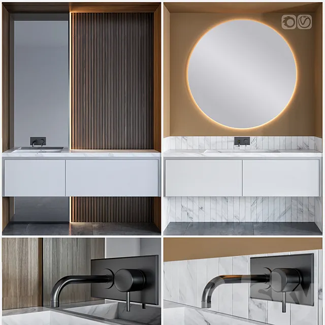 Bathroom furniture 2 3ds Max