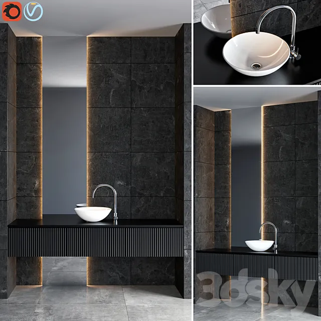 bathroom furniture 32 3ds Max