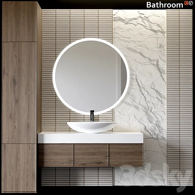 bathroom furniture 3ds Max