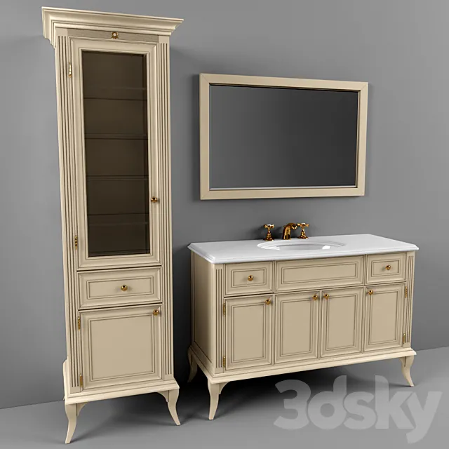 Bathroom Furniture 3DS Max Model