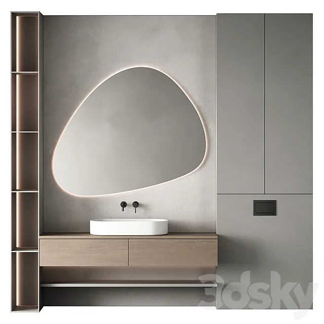 Bathroom furniture 64 3ds Max