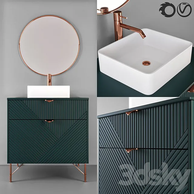 bathroom furniture 8 3DS Max Model