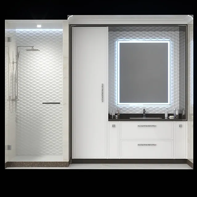 bathroom – Furniture and decor in the bathroom 2 3ds Max