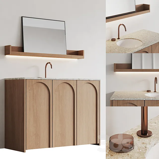 bathroom furniture Arc 3ds Max