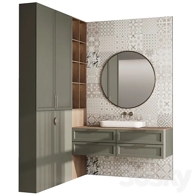 Bathroom furniture by Fauset Bathroom inbani set 111 3ds Max