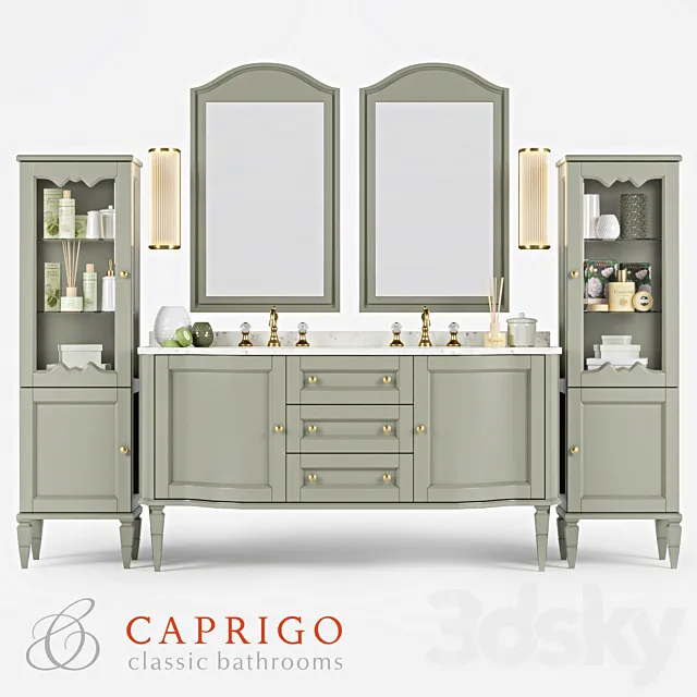 Bathroom furniture Caprigo York 3DS Max Model