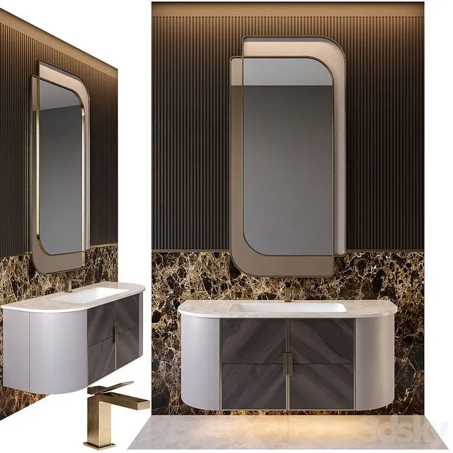 Bathroom furniture composition 109 3dsMax Model