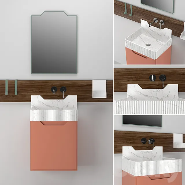 Bathroom Furniture | Ex.t FRIEZE TWO CABINET 3ds Max